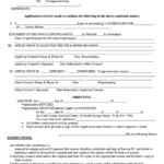 Fillable Application For Continuance Form Court Of Common Pleas Of