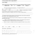 Fillable Application To Pay Or Deliver Estate Of An Incompetent Adult