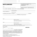 Fillable Form Quitclaim Deed State Of California Printable Pdf Download