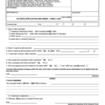 Fillable Form Sdsc D 046 Ex Parte Application And Order Family Law