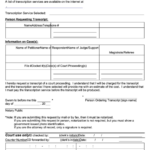 Fillable Ncfc Electronic Recording Transcript Request Form Nys Family