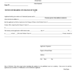 Fillable Notice Of Hearing On Change Of Name Ohio Probate Court