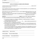 Fillable Notice Of Withdrawal Of Limited Scope Of Appearance Form
