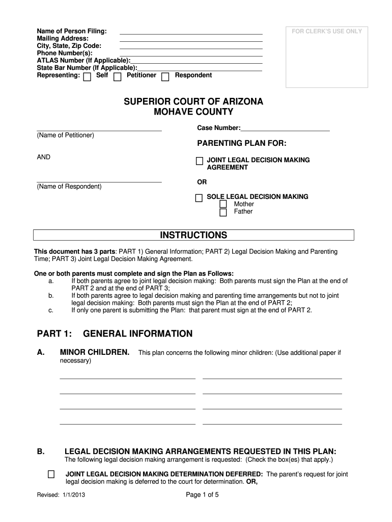 Fillable Online 2013 Arizona Decision Making Form Fax Email Print 