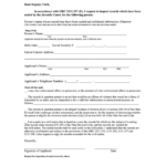 Fillable Request For Inspection Of Sealed Record Form Printable Pdf