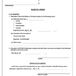 Fillable Slow Pay Order Form Davidson County Circuit Court Printable