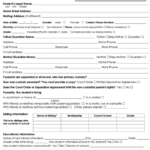 Fillable Student Enrollment Form Cabarrus County Schools Printable