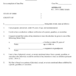 Form 24 A Download Fillable PDF Or Fill Online Affidavit Of Minor Ohio