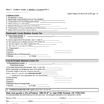 Form C 99 Combined Report Form Multnomah County Business Income Tax