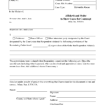Form OFP301 Download Fillable PDF Or Fill Online Affidavit And Order To