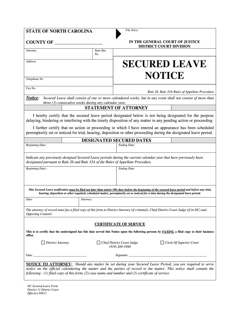 Form Secured Leave Fill Online Printable Fillable Blank PdfFiller