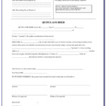 Hamilton County Ohio Quit Claim Deed Form Designerbullets