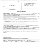 Harris County Texas Eviction Petition Form Download Printable PDF