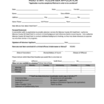 Head Start Volunteer Application Form Printable Pdf Download