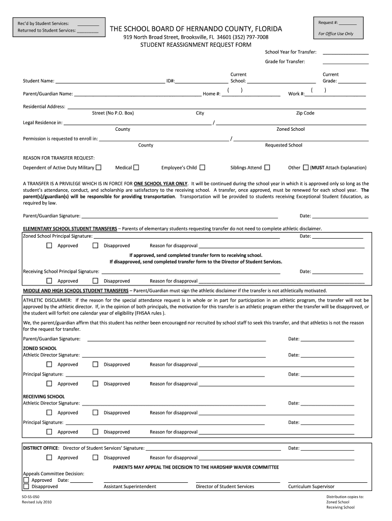 Hernando County High School Fill Out And Sign Printable PDF Template 