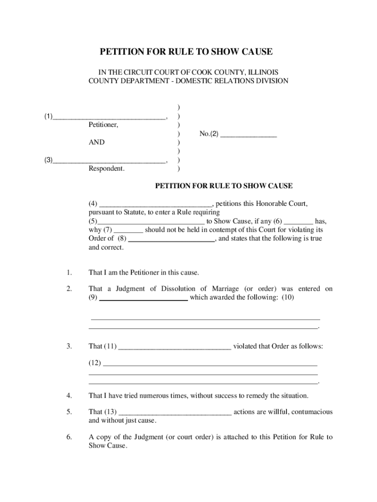 Illinois Rule Show Fill Out And Sign Printable PDF Template SignNow
