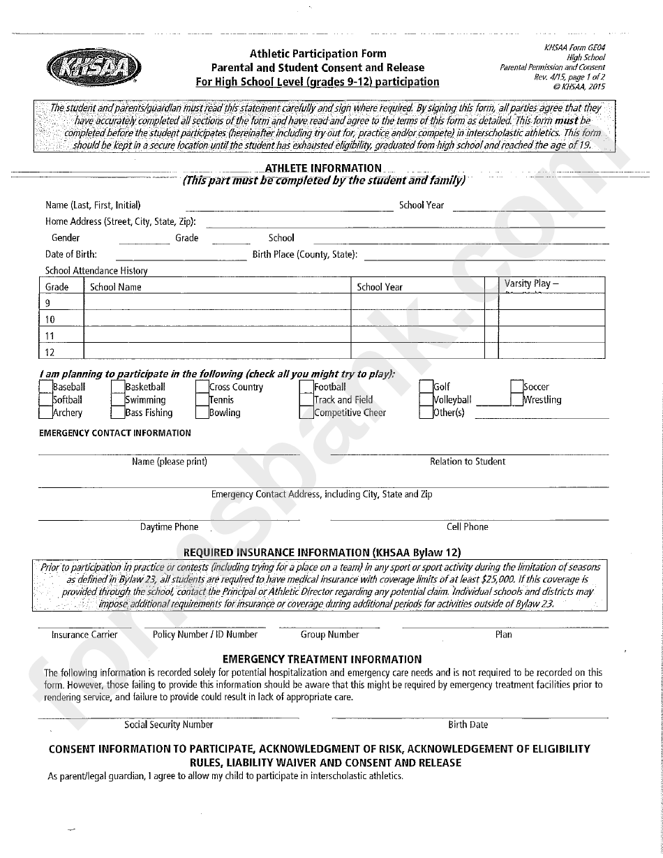 khsaa-athletic-participation-form-printable-pdf-download-countyforms