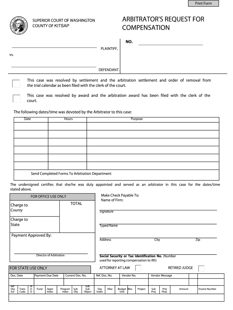 Kitsap County Superior Court Forms Fill Out And Sign Printable PDF 