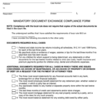 Mandatory Document Exchange Compliance Form Fill Online Printable