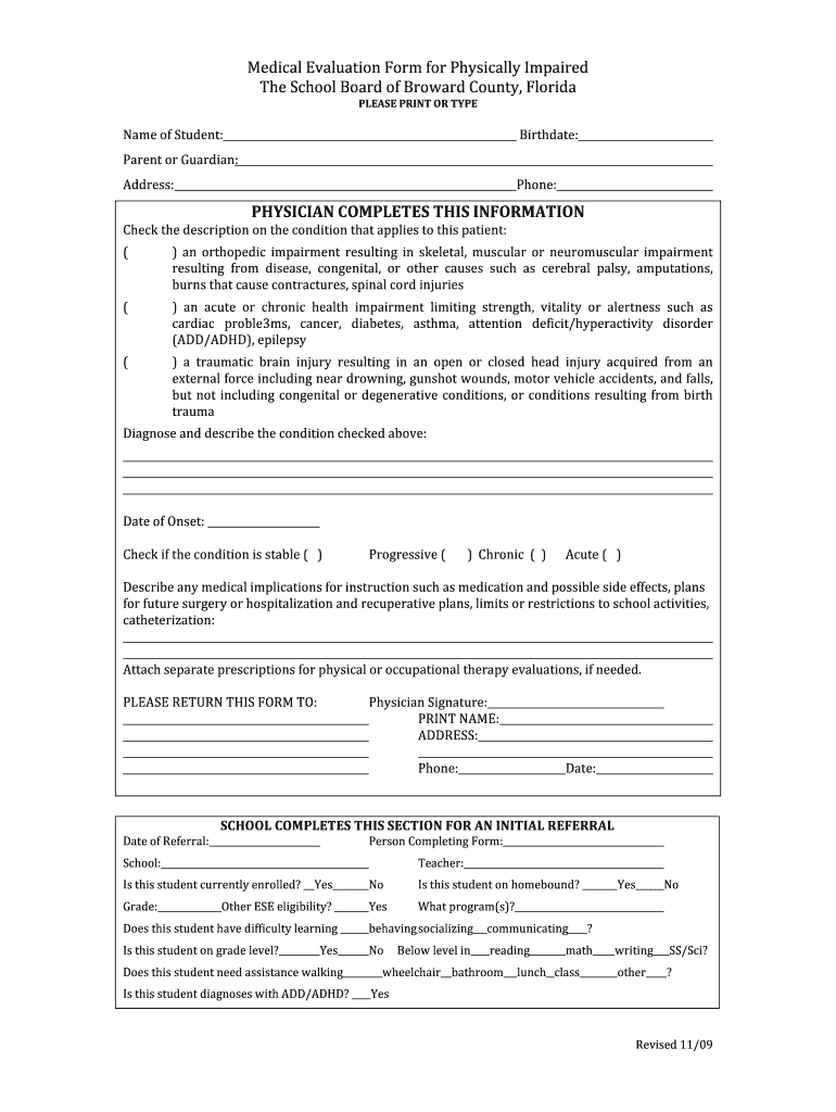 Medical Evaluation Form Fill Out And Sign Printable PDF Template 