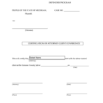 MI Attorney Client Conference Verification Form Genesee County 2018