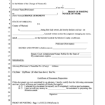 Proof Of Posting Notice Of Name Change Judgement Printable Pdf Download