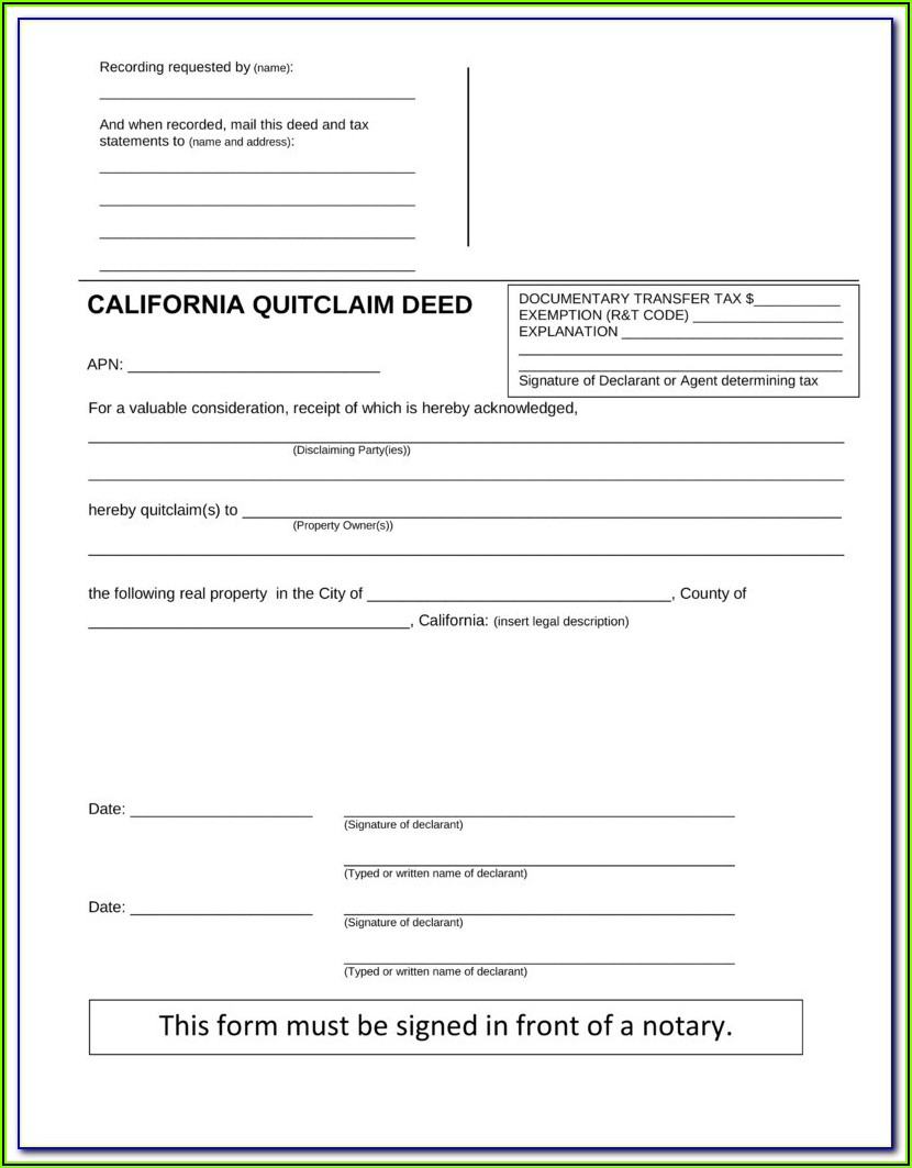Quit Claim Deed Form Arizona Maricopa County Mekabdesigns 1215