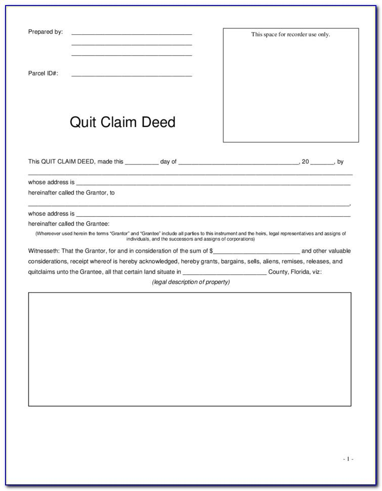 Quit Claim Deed Form Gwinnett County Georgia