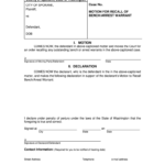 Recall Warrant Spokane Fill Online Printable Fillable Blank