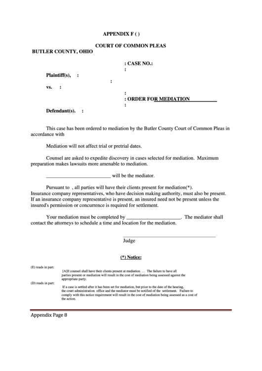 15 Court Order Form Templates Free To Download In PDF