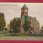 1909 LUDINGTON MICHIGAN Mason County Court House POSTCARD PICTURE PHOTO