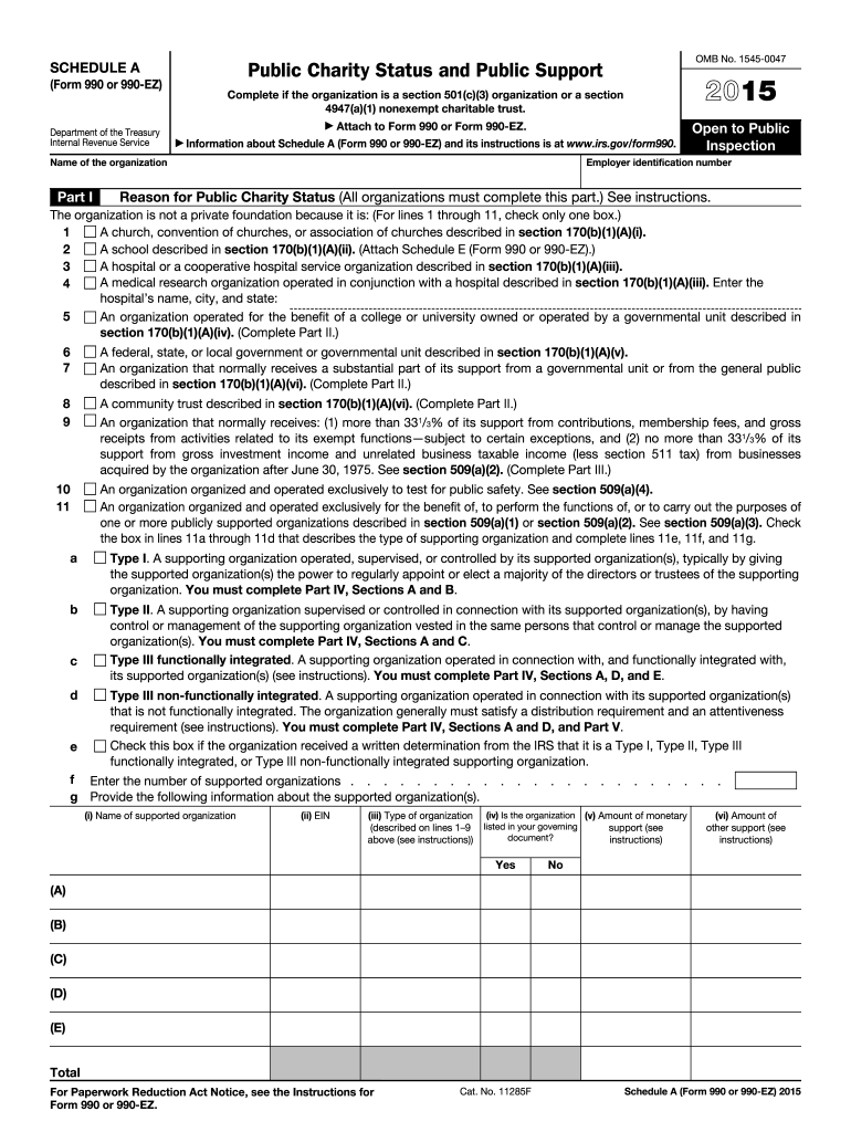 2015 Irs 990 Form Fill Out Sign Online DocHub