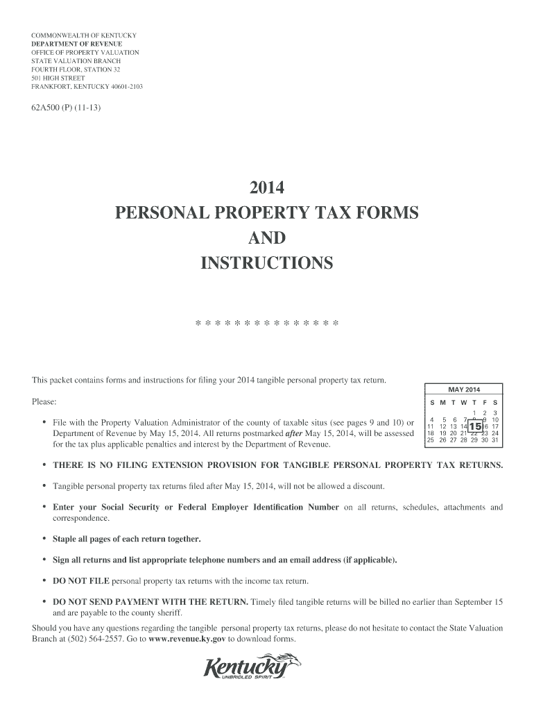 2019 Personal Property Tax Forms And Instructions Boone County