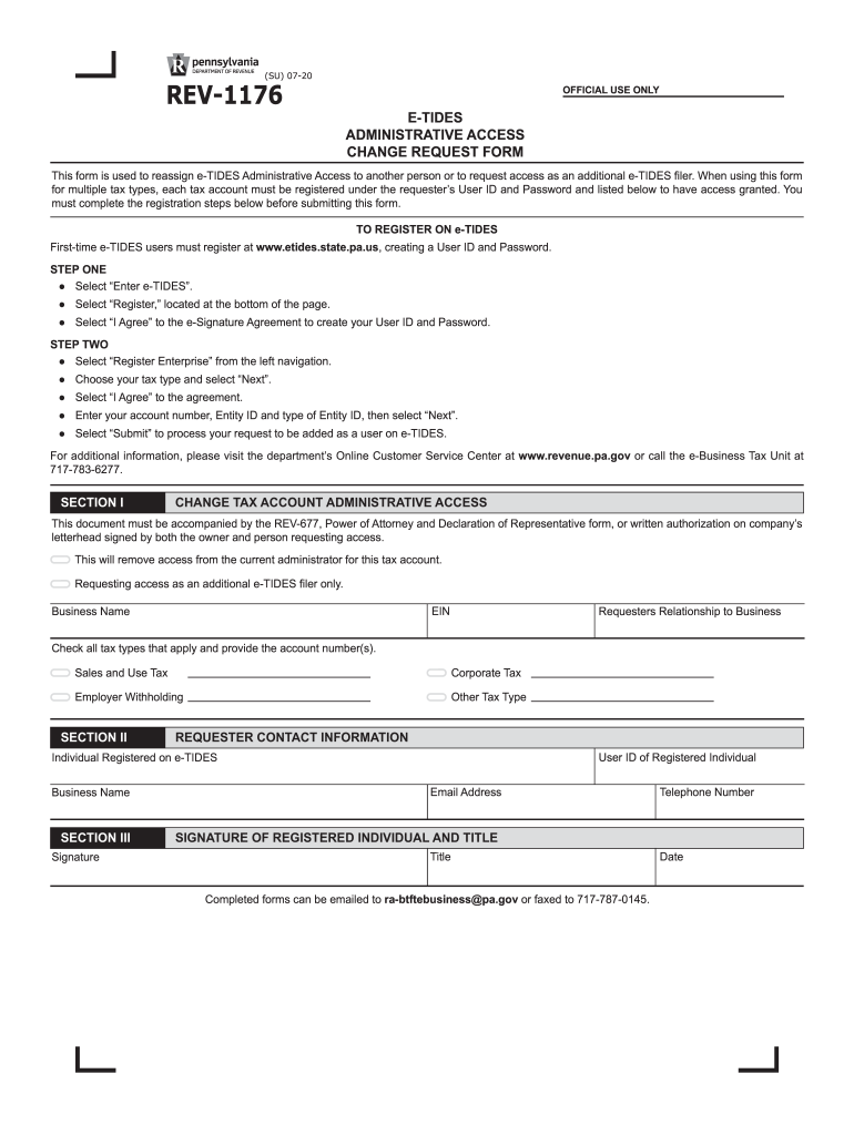 2020 2023 Form PA REV 1176 Fill Online Printable Fillable Blank