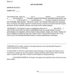 3 Georgia Quitclaim Deed Form Free Download