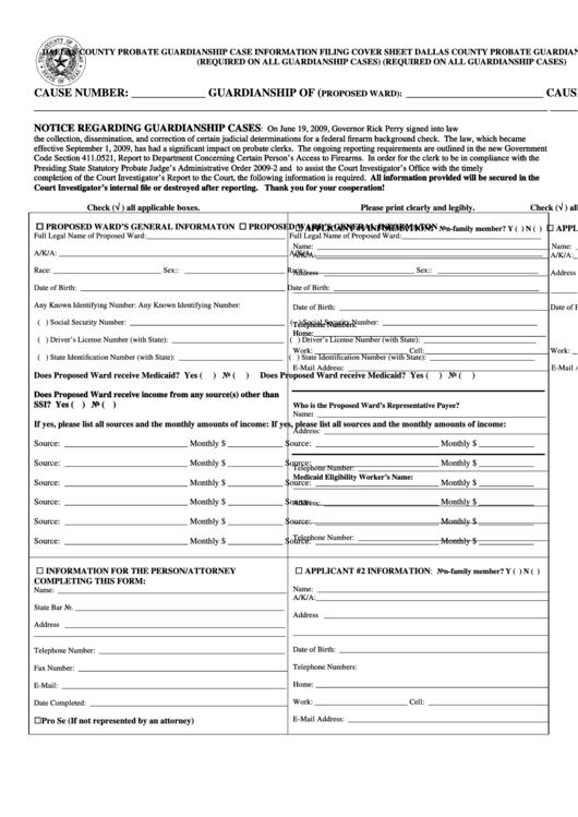 69 Guardianship Forms And Templates Free To Download In PDF