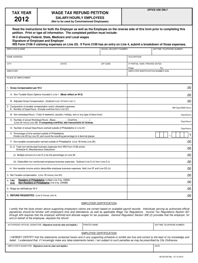 83 A272a 2012 Form Fill Out Sign Online DocHub