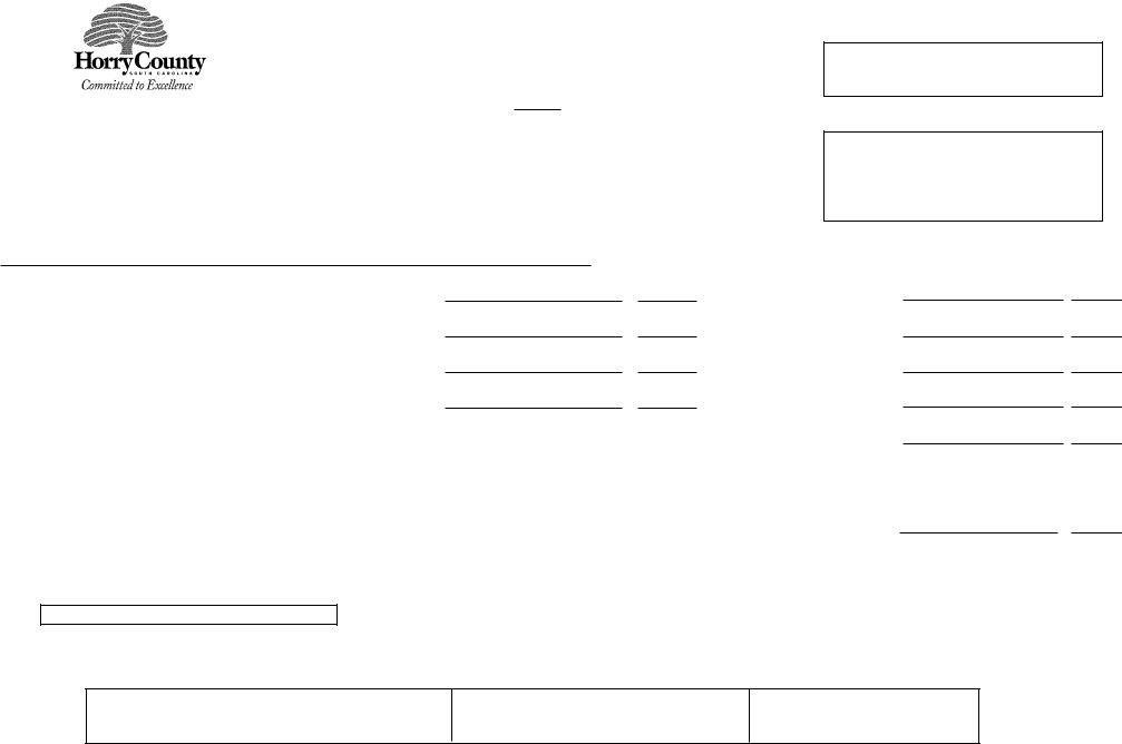 Accommodations Tax Form Fill Out Printable PDF Forms Online
