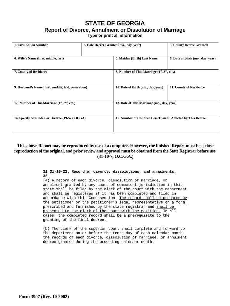 Annulment For Columbia County Ga Form Fill Out And Sign Printable PDF