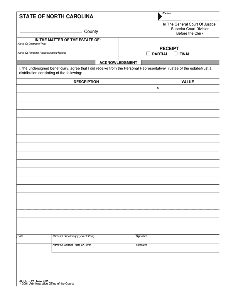 Aoc E 521 Fill Online Printable Fillable Blank PdfFiller