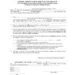 Application Form For Tax Clearance Fill Out Sign Online DocHub