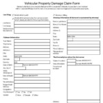 Automobile Property Damage Claim Form NYC Office Of The