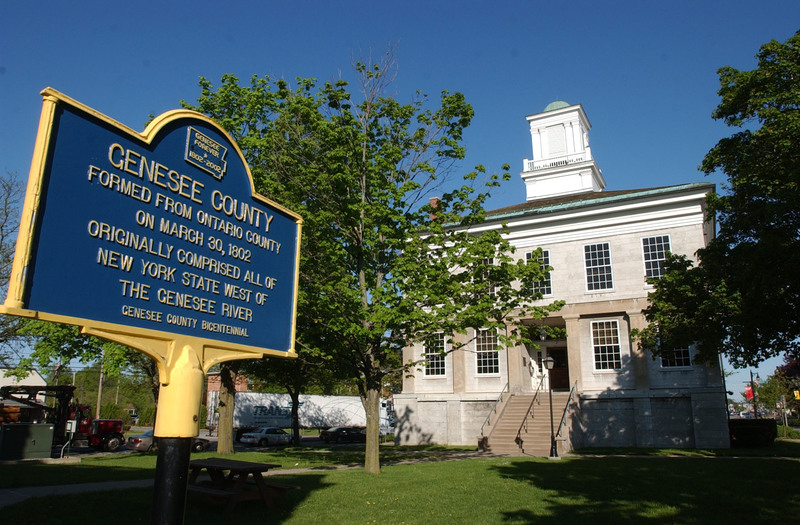 Batavia NY Old Genesee County Court House Photo Picture Image New 