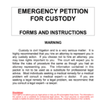 Bemergency Custodyb Pennsylvania Fill Online Printable Fillable