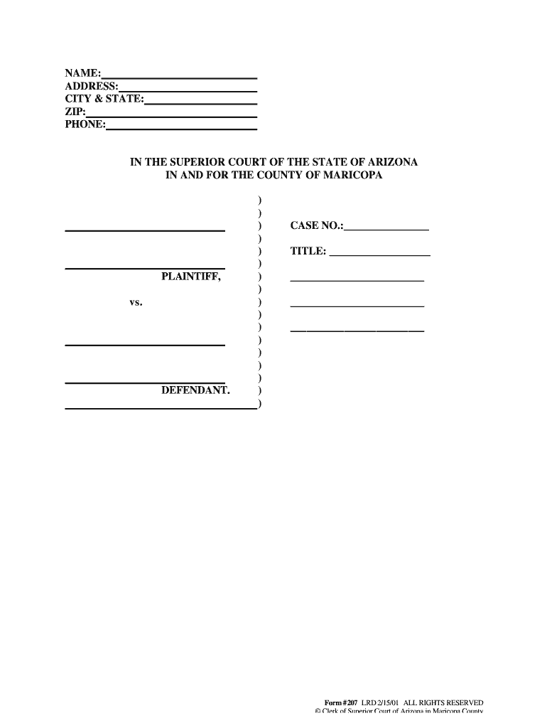 Blank Motion Form Az Fill Out And Sign Printable PDF Template SignNow