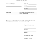 Blank Motion Juvenile Form Fill Online Printable Fillable Blank