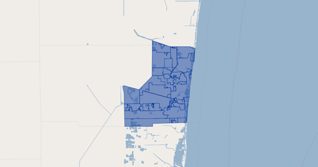 Broward County Florida Cities GIS Map Data Broward County Florida 