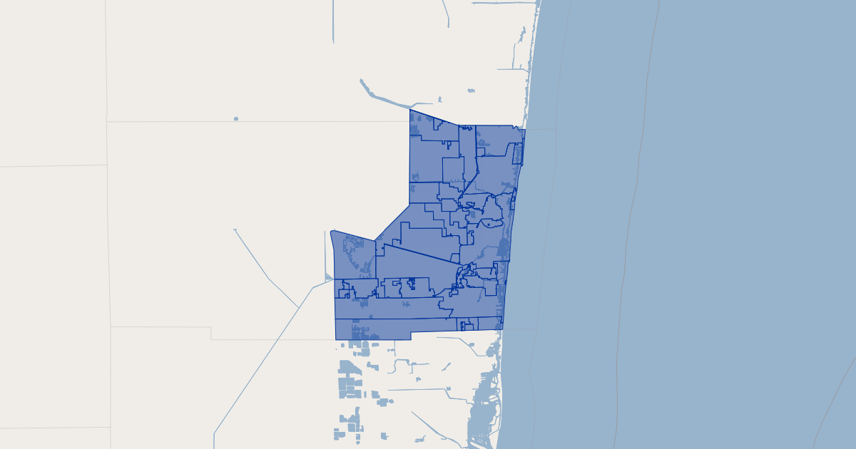 Broward County Florida Cities GIS Map Data Broward County Florida