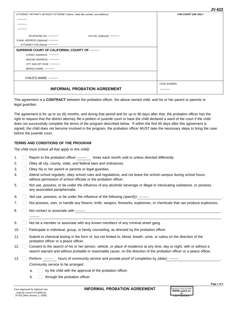 Ca Probation Doc Template PdfFiller