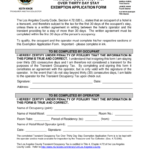 California Hotel Occupancy Tax Exemption Certificate ExemptForm